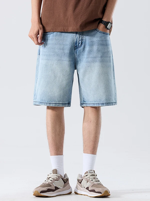 

Мужские джинсы прямого кроя в стиле ретро, свободные, износостойкие, из хлопкового стрейч-денима, со средней посадкой, летняя новинка, повседневные, для активного отдыха