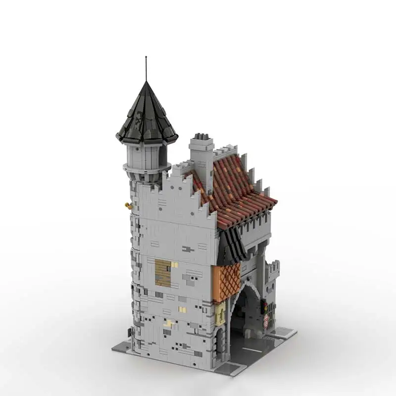 Hot Selling MOC Building Blocks Architecture Model Medieval Castle Door Assembly Kits Museum Displays Bricks Toys Kids Souvenirs