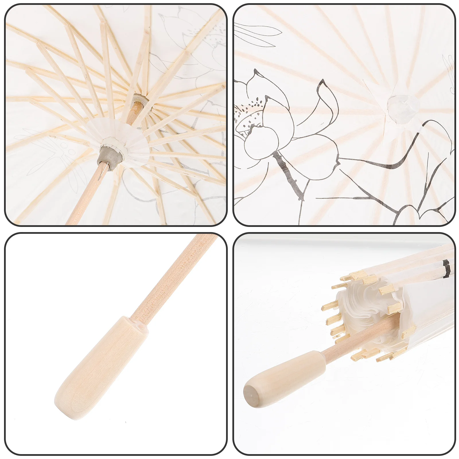 

DIY Children's Paper Umbrella Handpainted Small Umbrella Wedding Party Photography Prop Decoration DIY Umbrellas