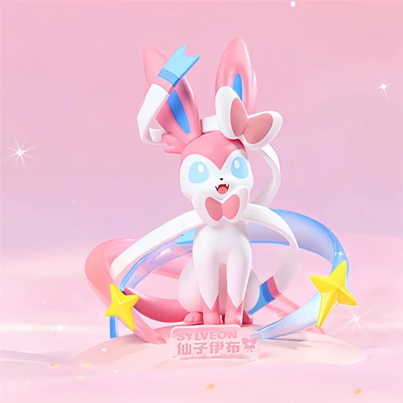 Original Pokemon Figures SYLVEON Figurine FUNISM Hot selling Anime Model Pocket Monster Desktop Car Decorations Toy Kids Gift