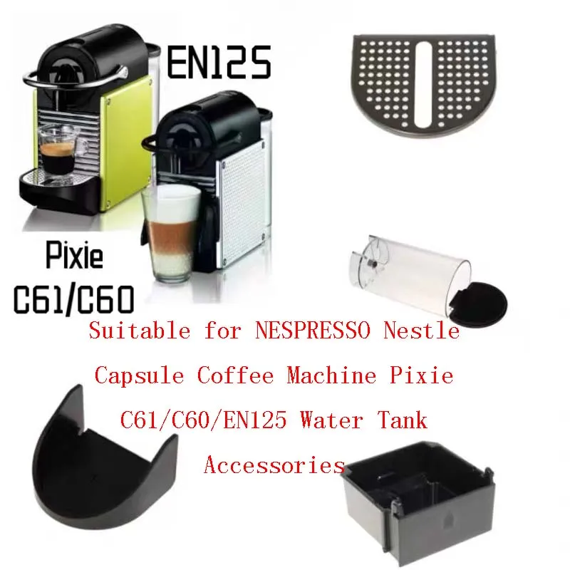 Imagem -02 - Cápsula de Café Nespresso Adequado para Nespresso Máquina de Café Pixie C61 C60 En125 Acessórios Tanque de Água