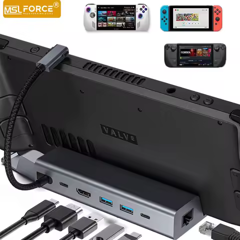 Docking Station for Steam Deck ROG Ally switch nintendo dock with DATE USB 3.0 type c to hdmi 4K adapter Ipad hub multiple port