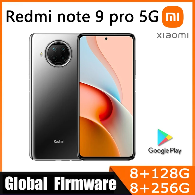 Global rom xiaomi Redmi Note 9 Pro 5G Smartphone Snapdragon 750G Octa Core Mobile Phone used phone