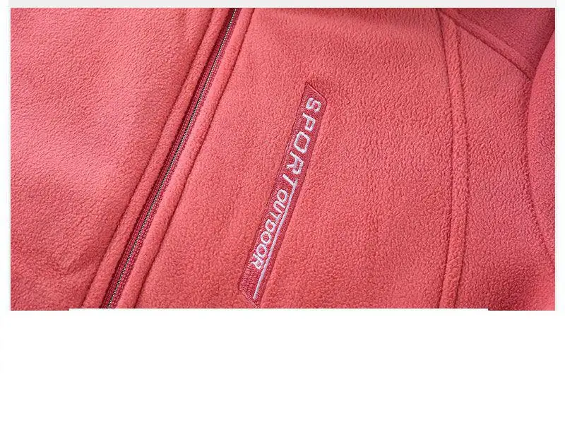 Y2k Green Clothes Autumn Winter Jacket Thicken Thin Sweatshirt Women Coat Coral Fleece-lined Zipper Casual Warm Windproof Cold