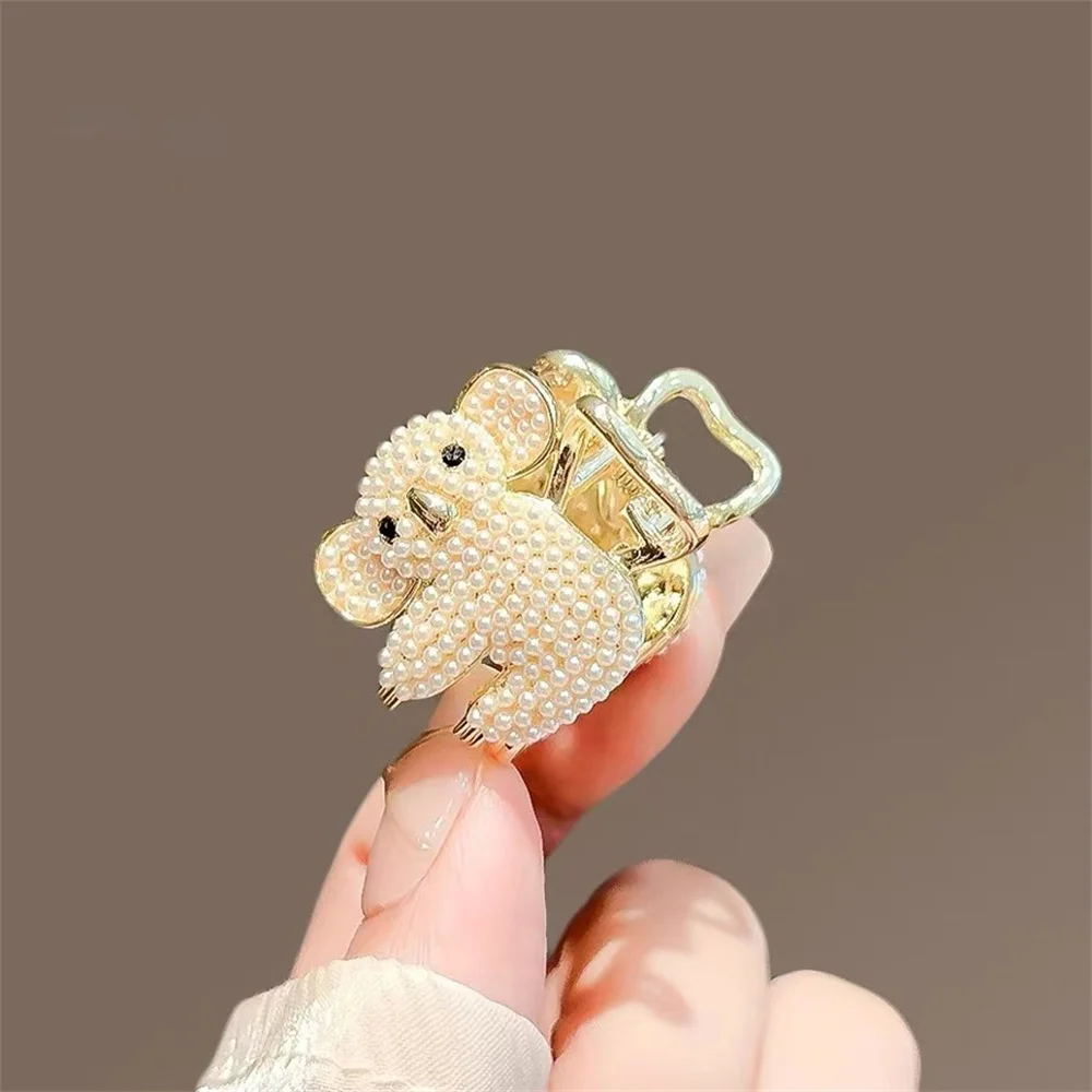 

New Mini Koala Hair Claw Pearl Women Girls Crab Claw Clip Small Hairpins Hair Crabs Hair Accessories