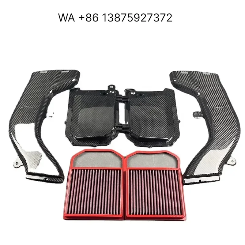 Custom Carbon Fiber Air Intake Kits for C43 High Performance Engine Induction System Replacement Parts