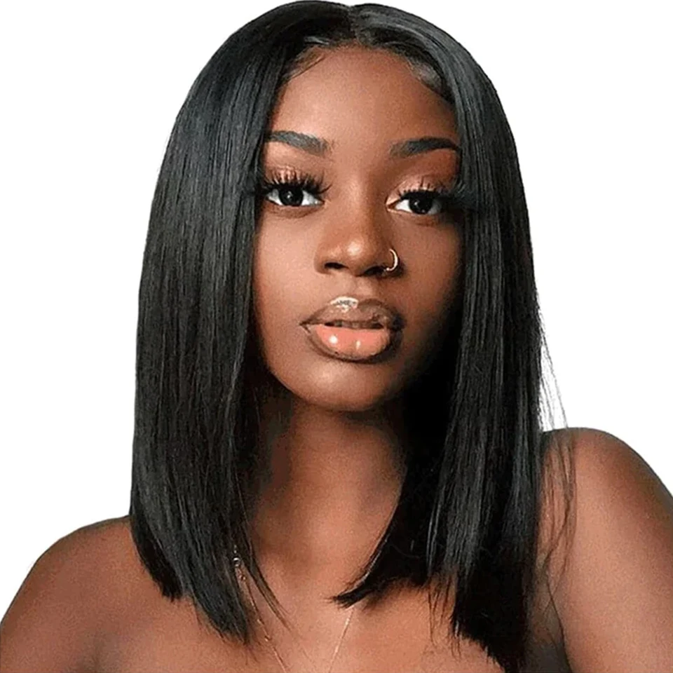 Short Bob Wigs Bone Straight Lace Front Human Hair Wigs Glueless Wig Pixie Cut Wigs For Women Natural Color Cheap Wig On Sale