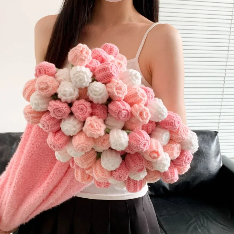 

New Gradient Plush Rose Bouquet Blanket Soft Flannel Flower Throw Gift for Her Best Friend Girlfriend Birthday Christmas