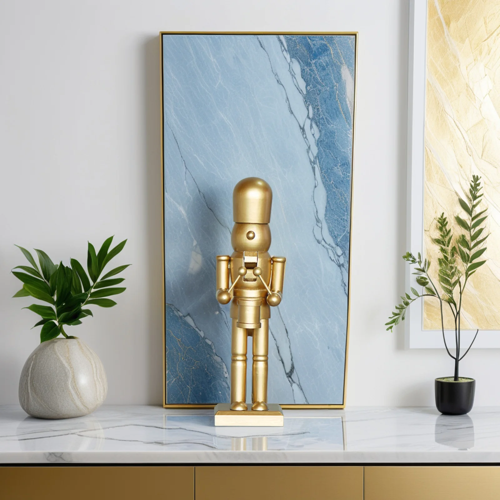 

Christmas Wood Nutcracker Soldier Ornament Desktop Xmas Tabletop Decoration Holiday Decor Xmas Wood Nutcracker