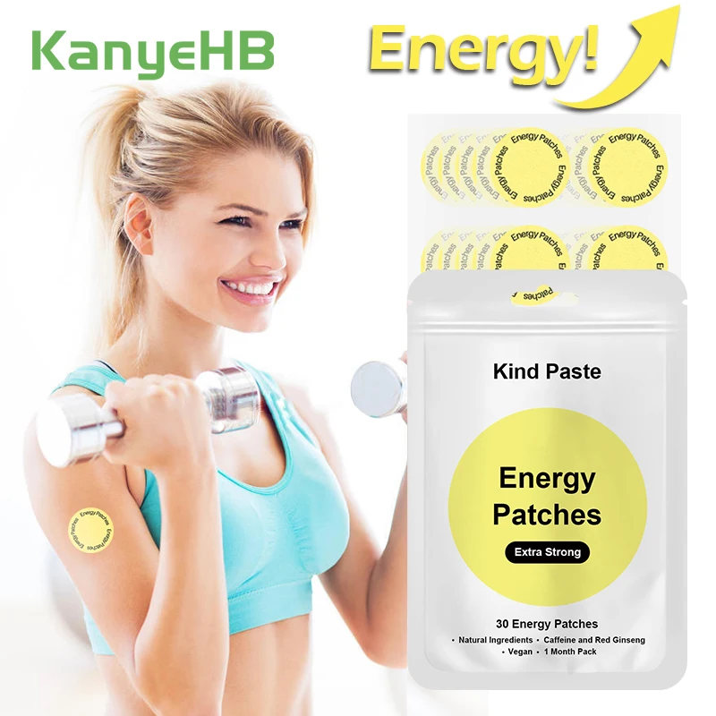 30pcs/bag Energy Patch Refreshing Relieve Fatigue Enhance Energy Quick absorption Plant Extract Energy Enhancement Plaster W053