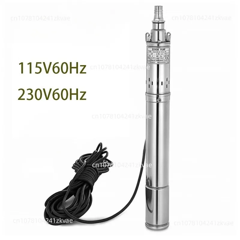 100 high lift stainless steel multi-stage submersible deep well pump 1.5Hp industrial oil immersion pump large flow