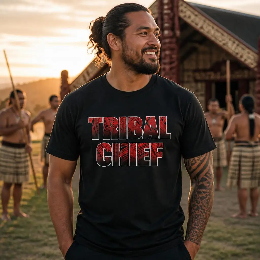 Tribal Chief Roman Funny Wrestling T Shirts Casual Tees Short Sleeve Round Collar T-Shirt Pure Cotton Tops