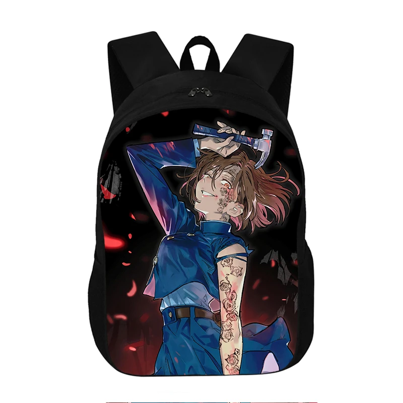 Sac à dos Jiu-Jitsu Battle Yuzu Itadori pour jeunes, sac d'école à une couche, sacs de rangement de voyage, sac de sport de dessin animé japonais, 16 pouces