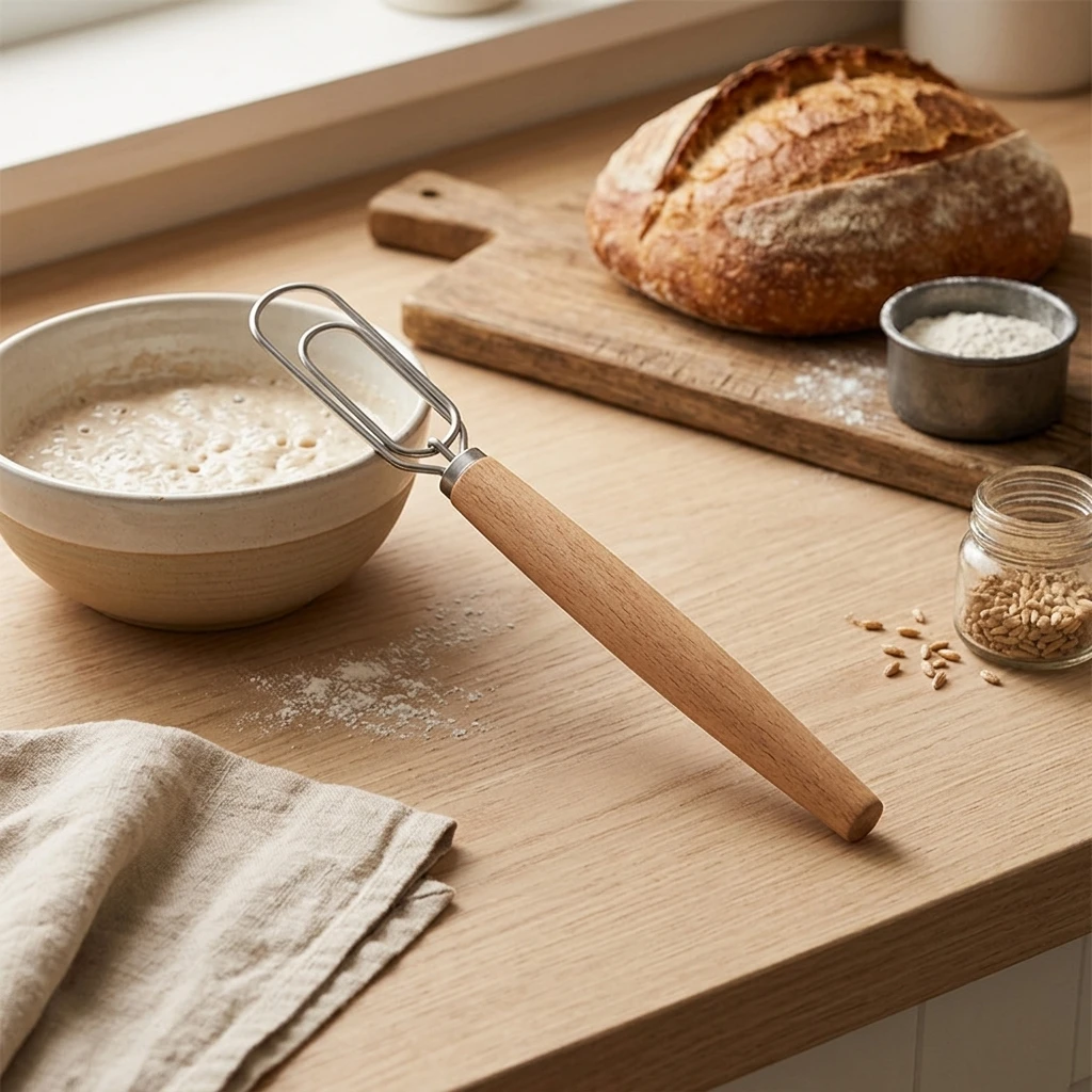 1 fouet à levain en acier inox - Danish Pancake Pan avis et prix