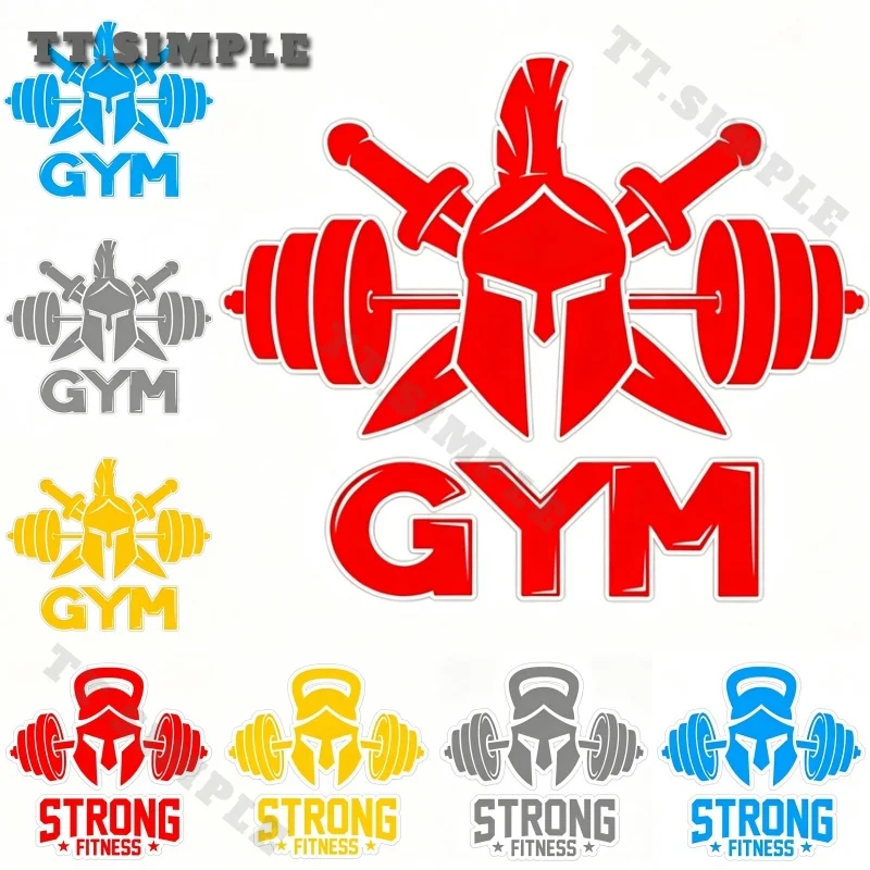 TT GYM Spartan Car Sticker Personality Creative Accessories Hot Graffiti Decal Vinyl JDM Material Bumper Windows Decoration