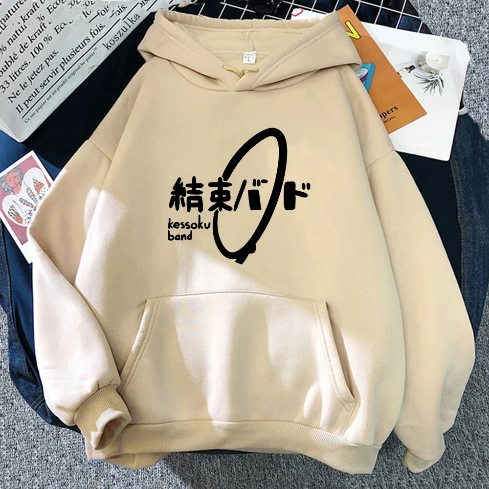 Anime Bocchi The Rock Hoodies Winter Women Hoodie Kessoku Band Spring Autumn Sweatshirt Vintage Harajuku men hooded Sudaderas