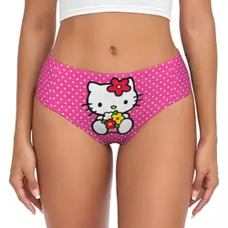 Custom Women's Hello Kitty Cat Panties Underwear Female Comfort Briefs Underpants