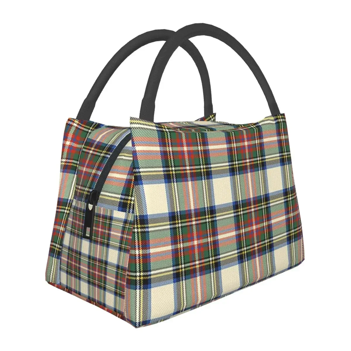 Stewart Dress Tartan Lunch Bags Insulated Bento Box Resuable Lunch Tote Picnic Bags Cooler Thermal Bag for Woman Kids Work
