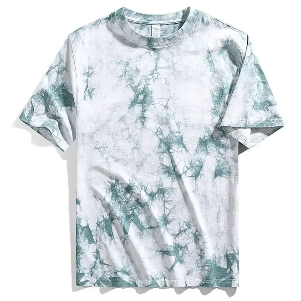 New Tie-dye 3D Print Mens T-shirt Summer Fashion Clothing Casual Short Sleeve T-shirt for Cool Men Tops Tees Clothes Racing suit