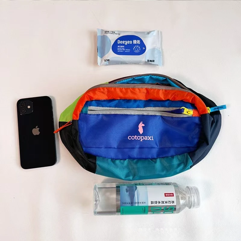 3L colorido elegante dopamina leve bolsa de cintura crossbody