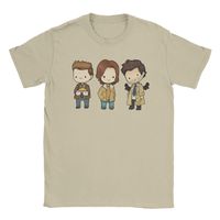 Men's Sam Dean Castiel Supernatural Chibi T Shirt TV Shows 100% Cotton Clothes Round Neck Tee Shirt New Arrival T-Shirt