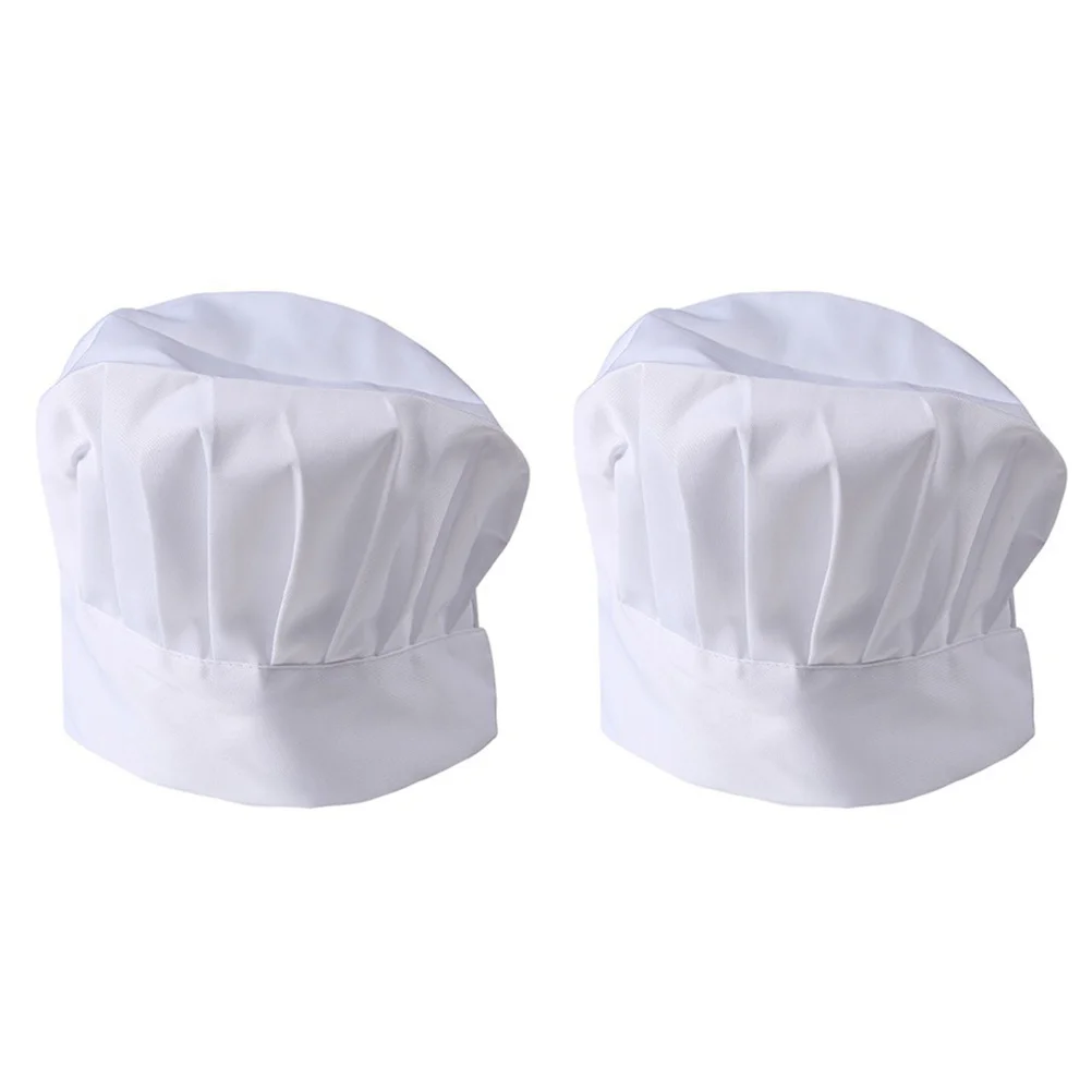 Casquette de travail élastique réglable pour Chef, 2 pièces, Anti-Pollution, légère, couleur Pure, restauration, cuisson des aliments, vêtements de travail pour Restaurant