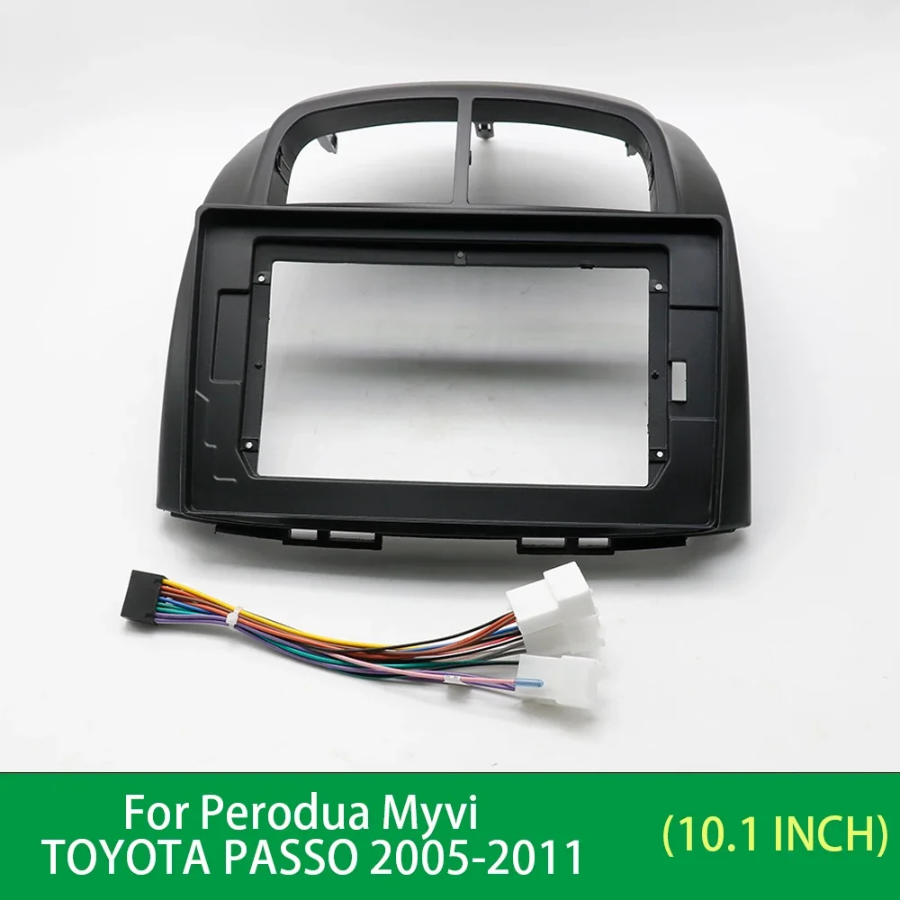 10.1 Inch Car Fascia Frame Adapter For Toyota Passo Daihatsu Boon Sirion Subaru Justy Perodua Myvi Android Radio Dash Panel Kit