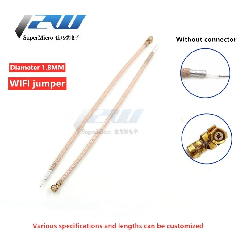 5 Pcs/Lot RG178 Silver-plated Wire IPX IPX1 U.fl Ufl Single Head Female Connector RG178 Pigtail Cable 5CM 10CM 20CM 30CM 50CM 1M