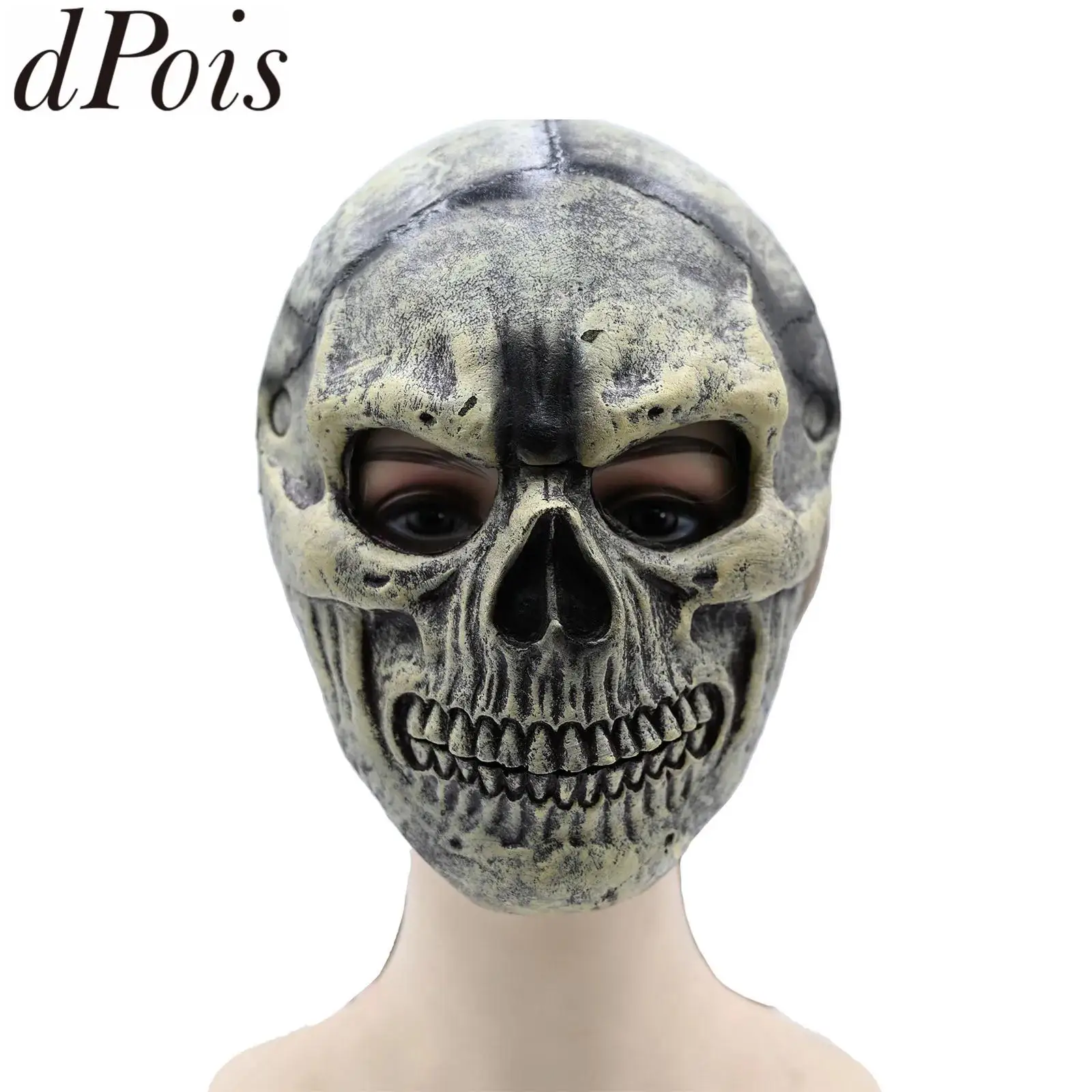 

Halloween Gothic Goat Head Skull Mask Ram Horns Animal Skull Costume Mask PU Demon Devil Evil Mask Cosplay Carnival Party Mask