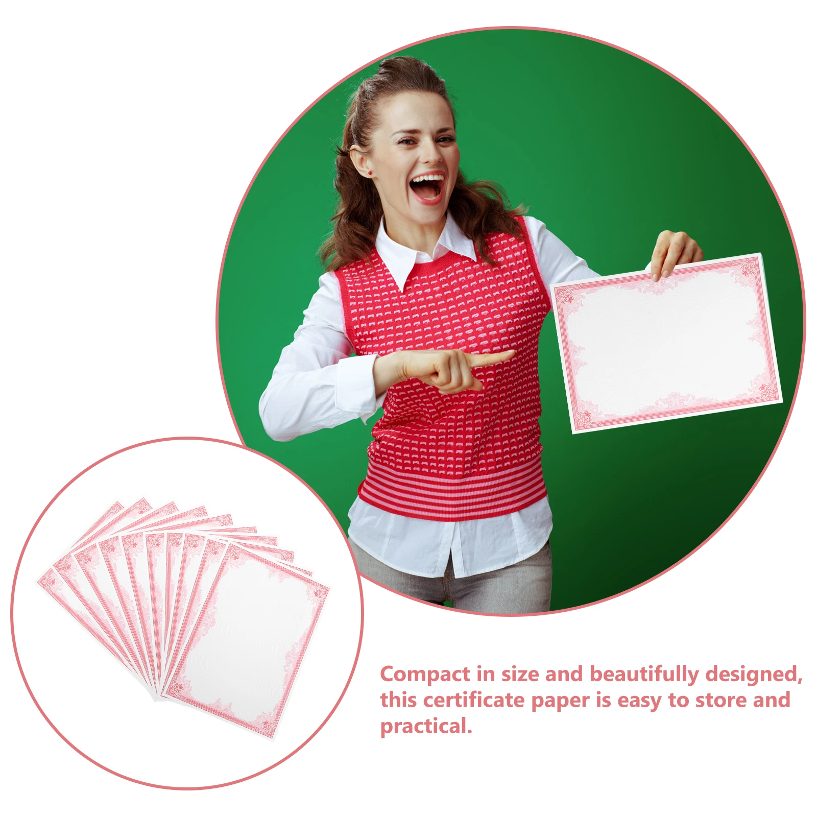 10 أوراق شهادة التعرف على الورق الداخلي وشهادات الانتهاء ورق دبلوم قابل للطباعة