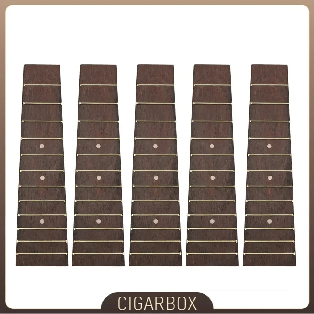 5PCS Rosewood Ukulele Fretboards For Hawaii Guitar Replacement 12 Frets  Accessories s DIY Soprano 21 Inch