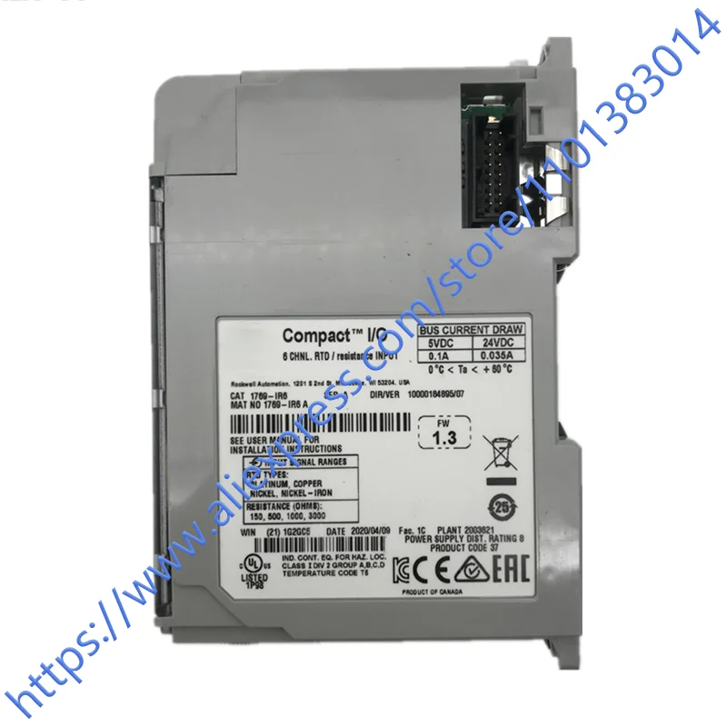 100%NEW ORIGINAL 1 Year Warranty 1769-IR6