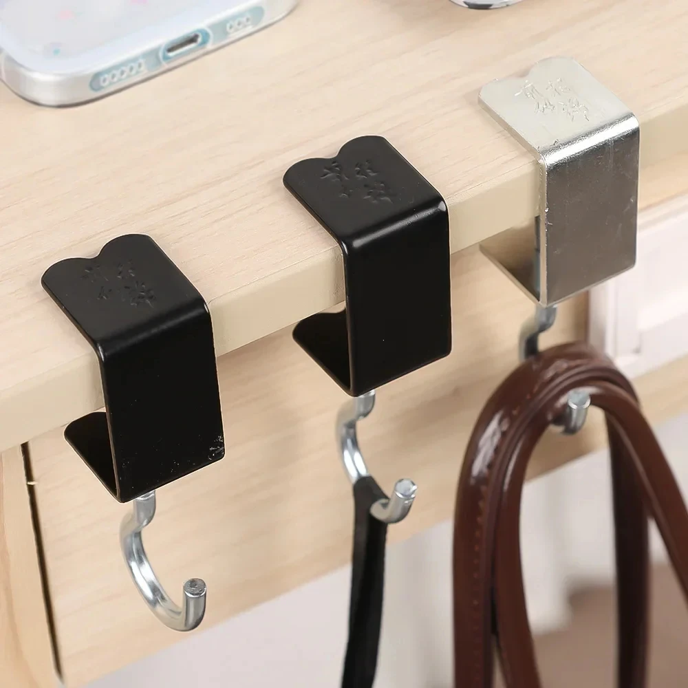 Adjustable Desktop Load Bearing Hook Universal Sturdy Iron Hook Practical Furnishing Hook Simple Fashion Portable Storage Rack