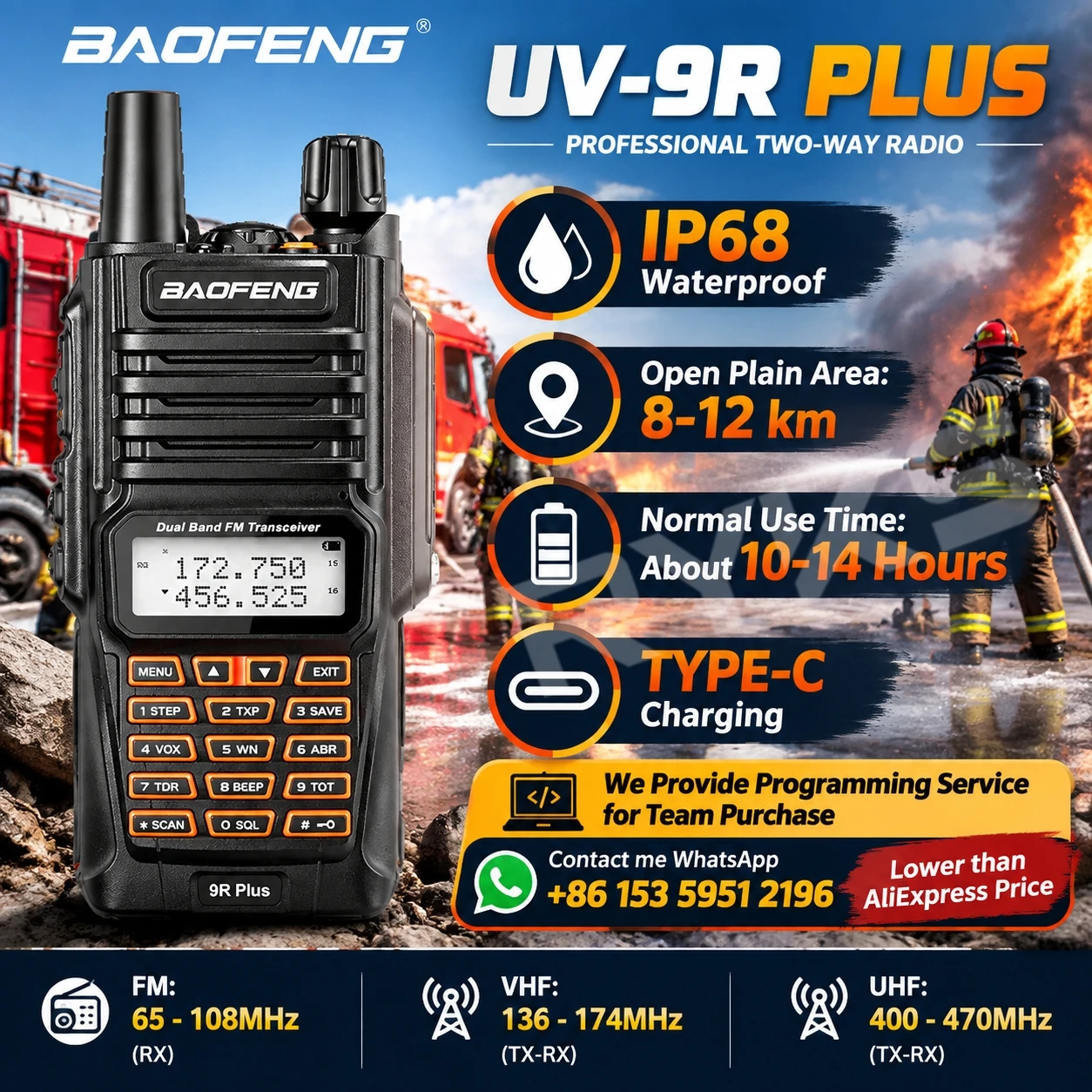 baofeng-uv-9r-plus-ip68-waterproof-walkie-talkie-type-c-charging-dual-band-vhf-uhf-two-way-radio-outdoor-camping-hiking