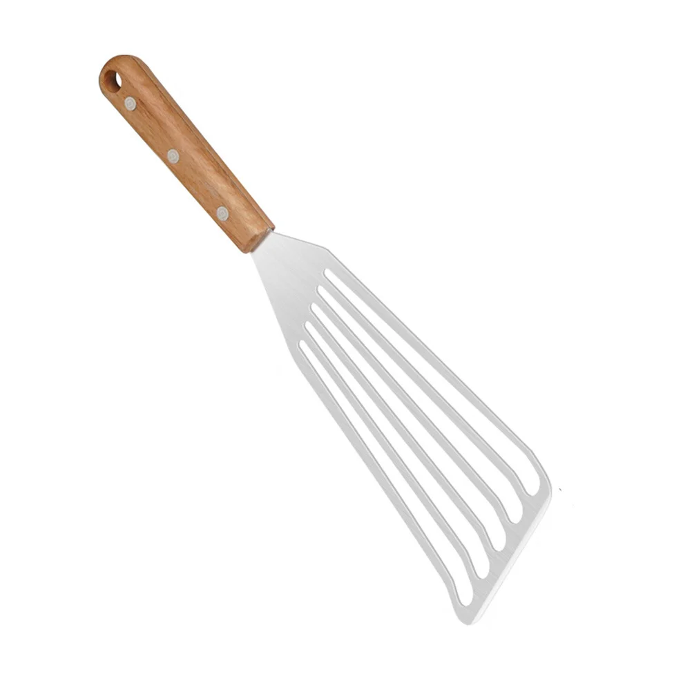 Wear-Resistant Multifunctional Stainless Steel Fish Spatula Household Cooking Steak Spatula Portable Kitchen Accessory