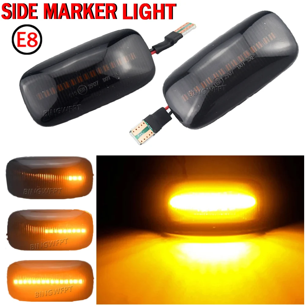 NEW For Nissan Maxima Skyline R34 Almera N15 N16 Pulsar Primera P11 P12 Flowing LED Side Marker Dynamic Turn Signal Light Lamp