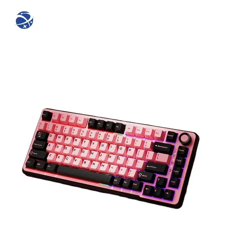 EWEADN GS75 Small Portable wireless low-latency mechanical 75% customized keyboard, for Games and Office, for Windows Laptop