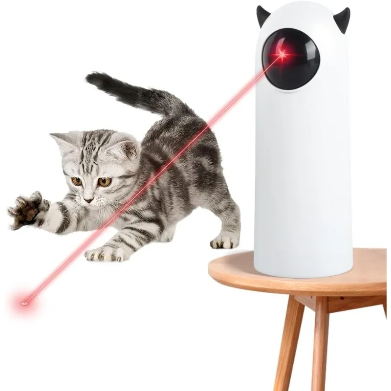 

Cat Laser Toy,Automatic Pointer Real Random Trajectory Interactive Cat Toys, 4 Circling Range Adjustable Toys for Kittens