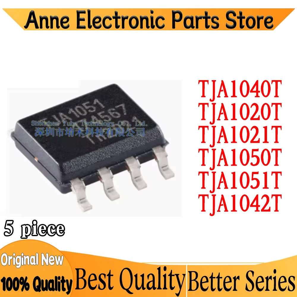 5Pcs TJA1050T TJA1051T TJA1042T TJA1040T TJA1020T TJA1021T TJA1050 TJ1051 TJA1042 A1040/C A1040  TJA1020 A1021/C sop IC Chipset