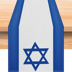 Shavuot Linen Table Runner Sukkot Jewish Purim Passover Pesach Rosh Hashanah Yom Kippur Sukkah Kitchen Dining Table Decorations