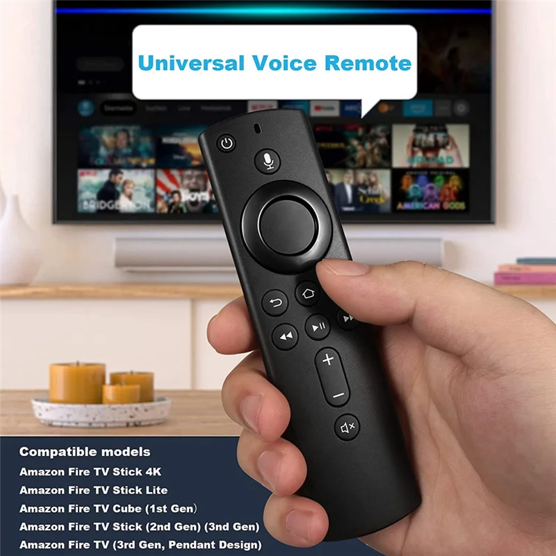 Universal Voice Remote Control Compatible with Amazon Fire TV Stick / Fire TV Cube / Fire TV Stick 4K Remote Control