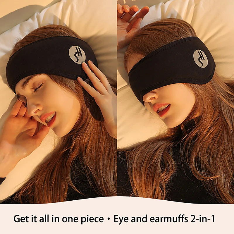 Soundproof Earmuffs For Sleeping Unisex Ear Warmer Winter Head Band Ski Ear Muff Earplugs Headband Hair Band Eyes Ban