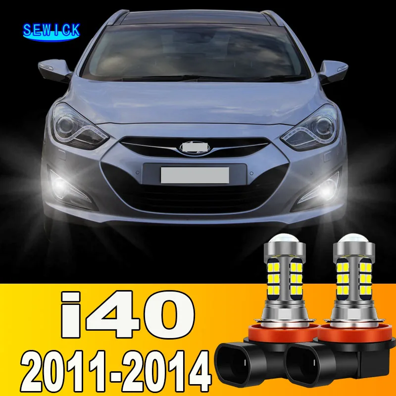 2pcs LED Front Fog Light Bulb Accessories For Hyundai i40 2011 2012 2013 2014