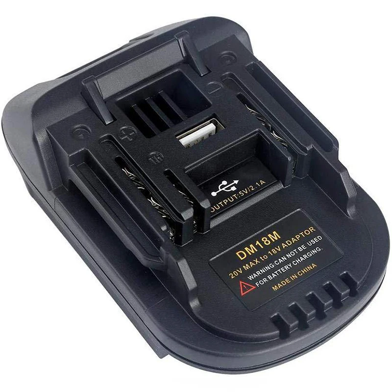 Adaptador de batería de iones de litio, convertidor de 110x85x70mm para Bosch Max, herramientas Makita BS18MT