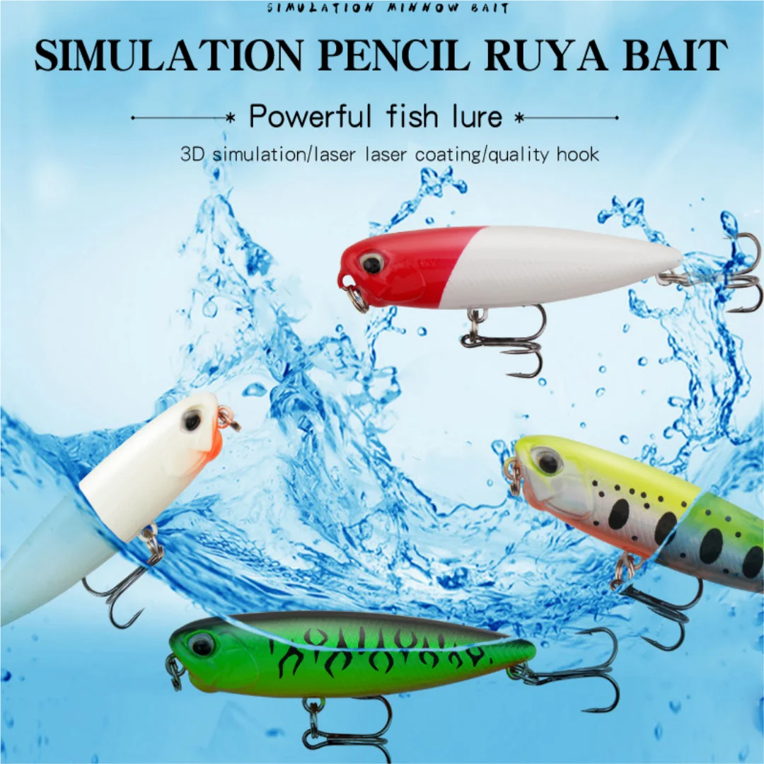 

Приманка Luya Длинный бросок Плавающая водная система Карандаш Звуковая бусина Рыболовная приманка Морской окунь с изогнутым ртом Поддельная приманка Пресноводная морская рыбалка