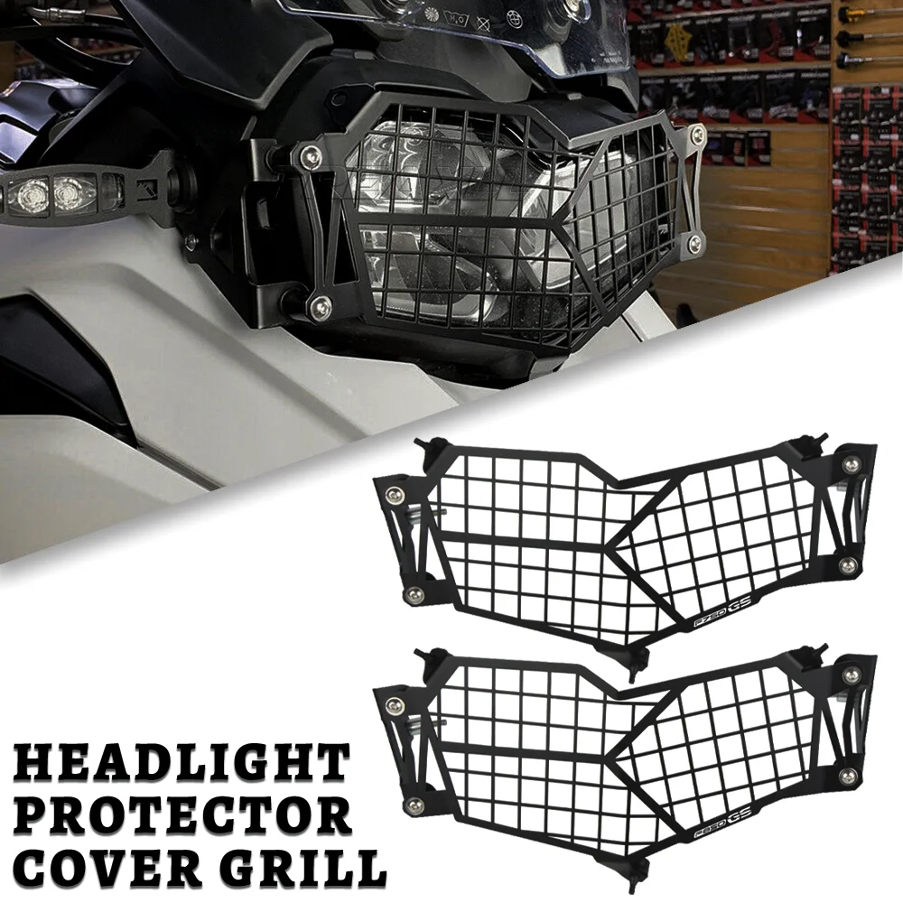 

Motorcycle Accessories Aluminum Light Headlight Protector Grille Guard Cover grill For BMW F750GS F 750 GS 750GS 2018 2019 2020