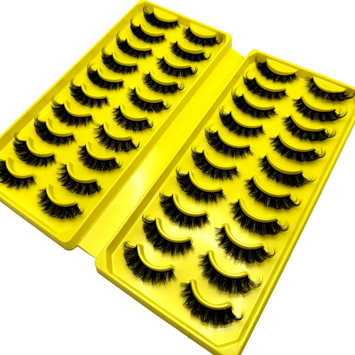 New 20 Pairs 3D Faux Mink Lashes Natural False Eyelashes Dramatic Fluffy Soft Wispy Volume Cross Reusable Eyelash MaKeup Tools