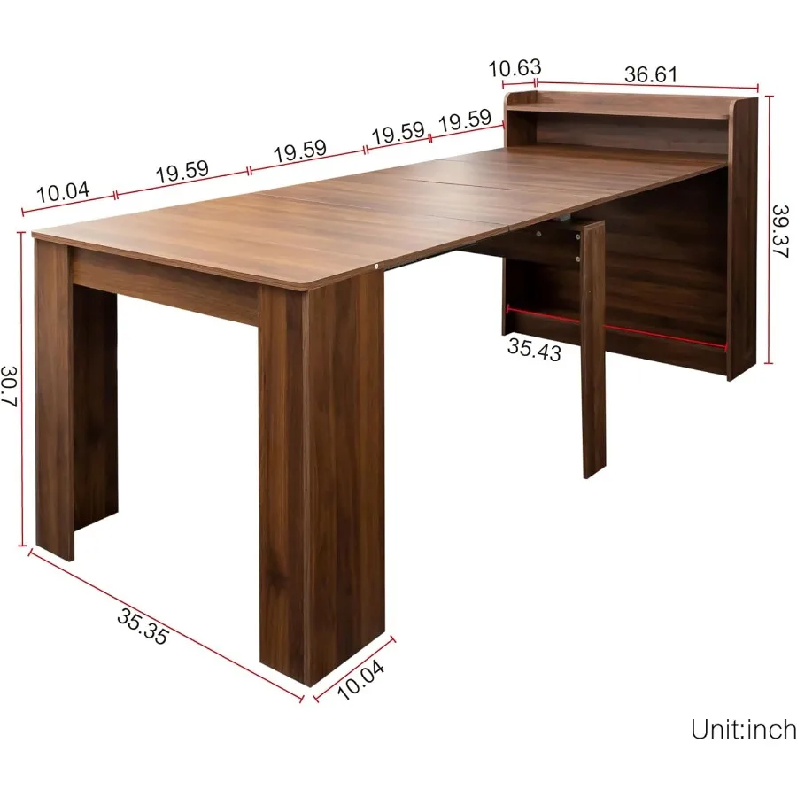 طاولة طعام مستطيلة قابلة للتمديد 98.43 طاولة اجتماعات طويلة جدًا لـ 6 8 10 12 شخصًا من خشب الجوز الريفي قابلة للتوسيع