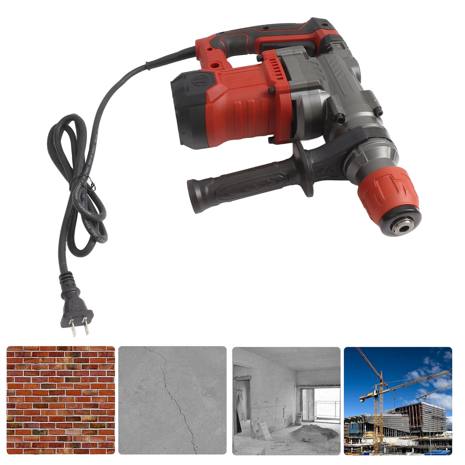 

Rotary Hammer Drill Set Electric Industrial Power Tool Automatic Handle Rotary Hammer Drill Set