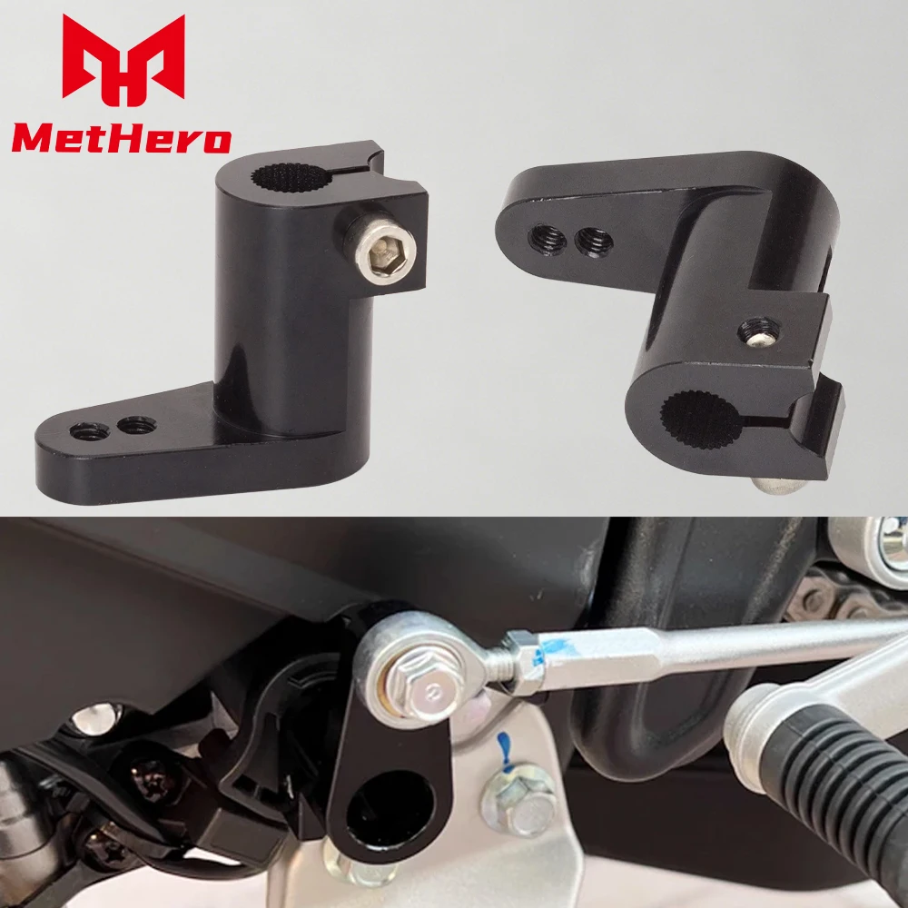 

Fit For Aprilia RS4 125 4T RSV4 RSV4RF Black Adjustable Aluminum Motorcycle Foot Peg Rearset Gear Shift Shifter Arm Rod Adapter